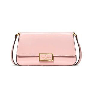 New Kate Spade Reegan Patent Mini Flap Crossbody Tutu Pink